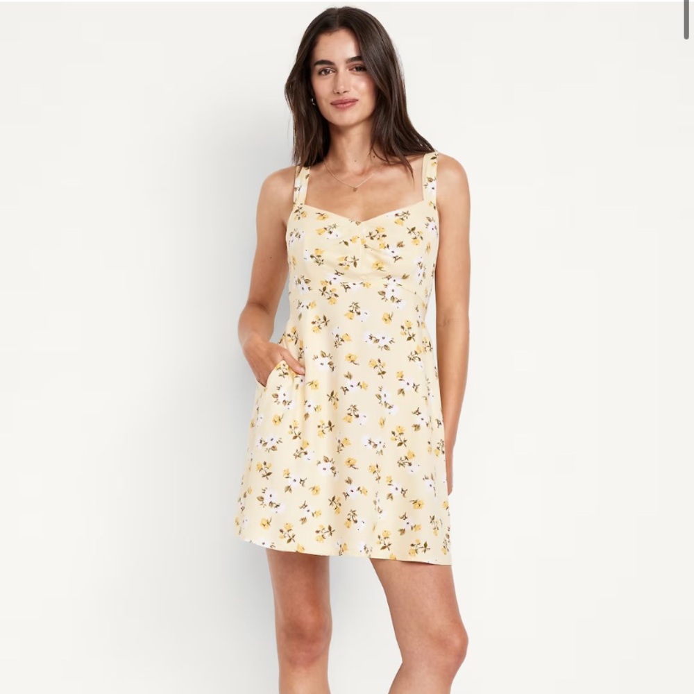 Old Navy Yellow Floral Mini Dress